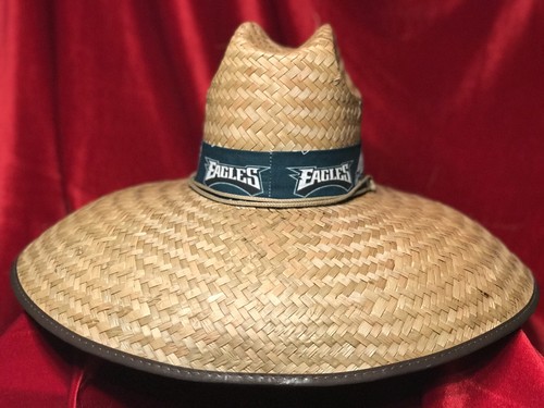NFL Philadelphia Eagles Unisex Fisherman,lifeguard,Gardening,Coaches Straw Hat - Picture 3 of 7