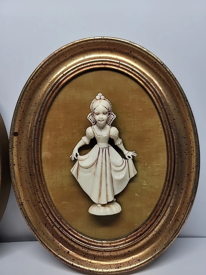 2 Marcos Depositato Italia Figuras Escultura sobre Fondo Terciopelo Etiquetas B&S NY DE COLECCIÓN Foto 3 de 4