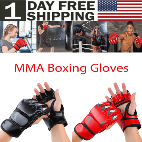 Guante de Boxeo MMA Saco de Boxeo de Agarre Entrenamiento Kickboxing Lucha Guante de Sparring - Imagen 2 de 19