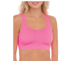 No Boundaries Women's Bonded Racerback Bra - Pink, Small