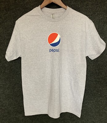 Pepsi T-shirt Gray Regular  Short Sleeve Crew Neck, M/L/XL, NEW