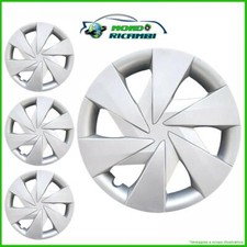 SERIE 4 BORCHIE - 4 COPRICERCHI COPPE RUOTA 15 PER TOYOTA AYGO