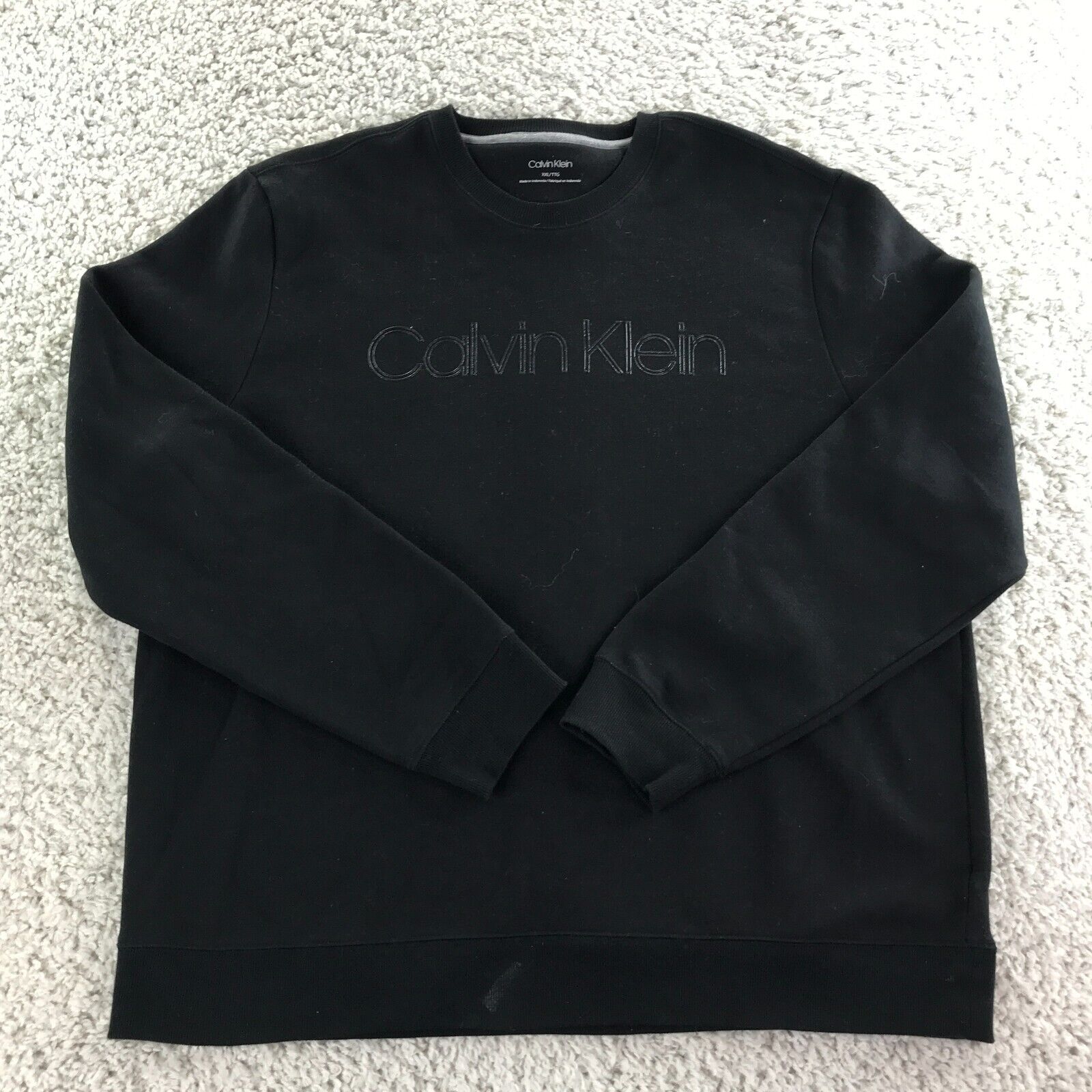 Calvin Klein pullover mens 2XL crew neck sweater outdoor casual black | eBay