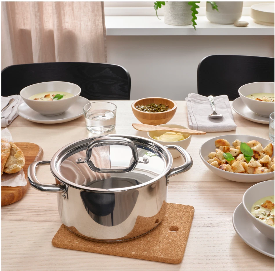 Pack of 2 IKEA HEAT Pot Stand, Cork, 23x17 cm, 9 1/16"x6 11/16" Kitchen Items - Image 3 of 4