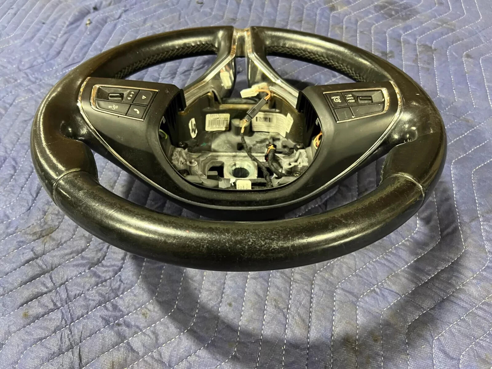 14-20 Maserati Ghibli M157 Quattroporte M156 Steering Wheel Black OEM