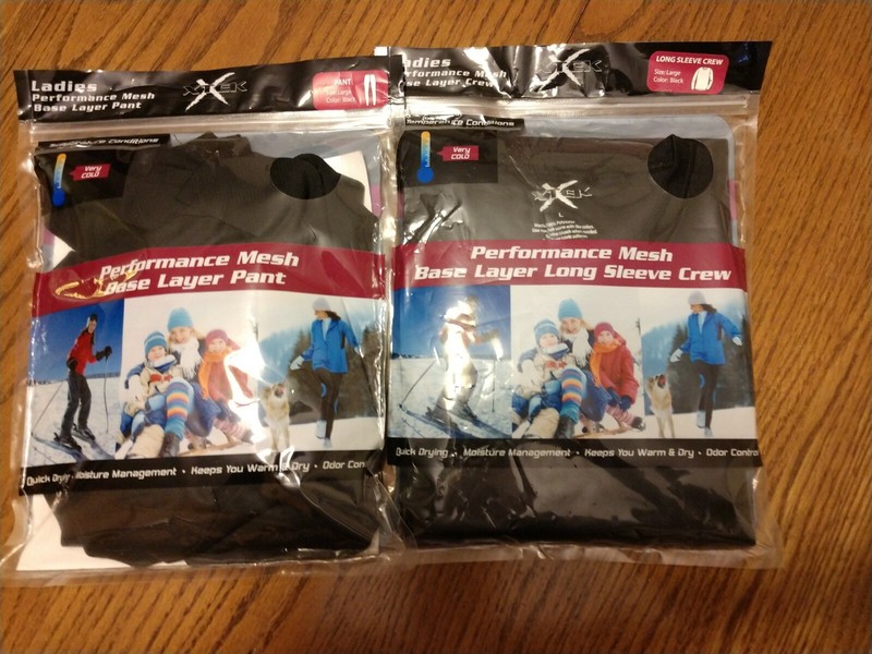 Ladies Xtek Performance Mesh Base Layer Pant and Long Sleeve Crew