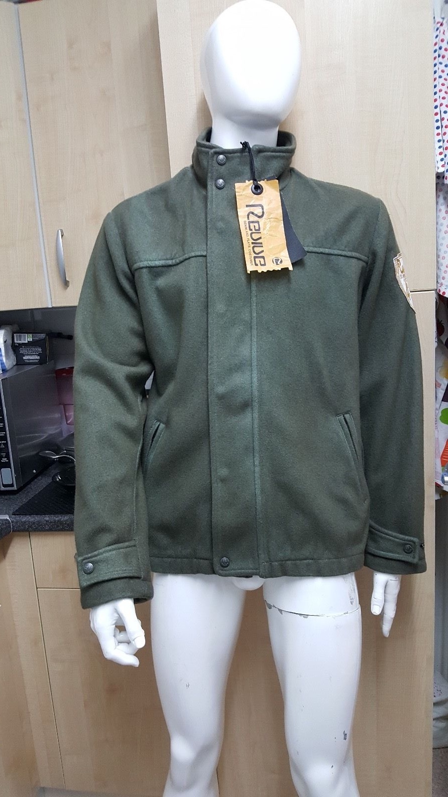 ALTRA REVIVE DENIM Cappotto Giacca Uomo Fantastico Taglia:L