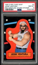 1985 Topps O-Pee-Chee WWF Pro Wrestlng #4 Jesse Ventura RC Sticker PSA 8 NM-MINT