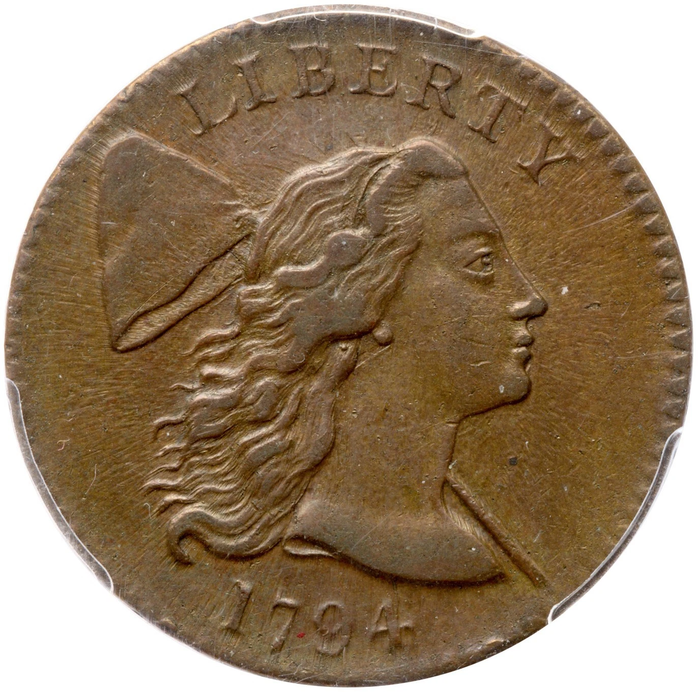 1794 S-22 R-1 PCGS AU 50 Liberty Cap Large Cent Coin 1c