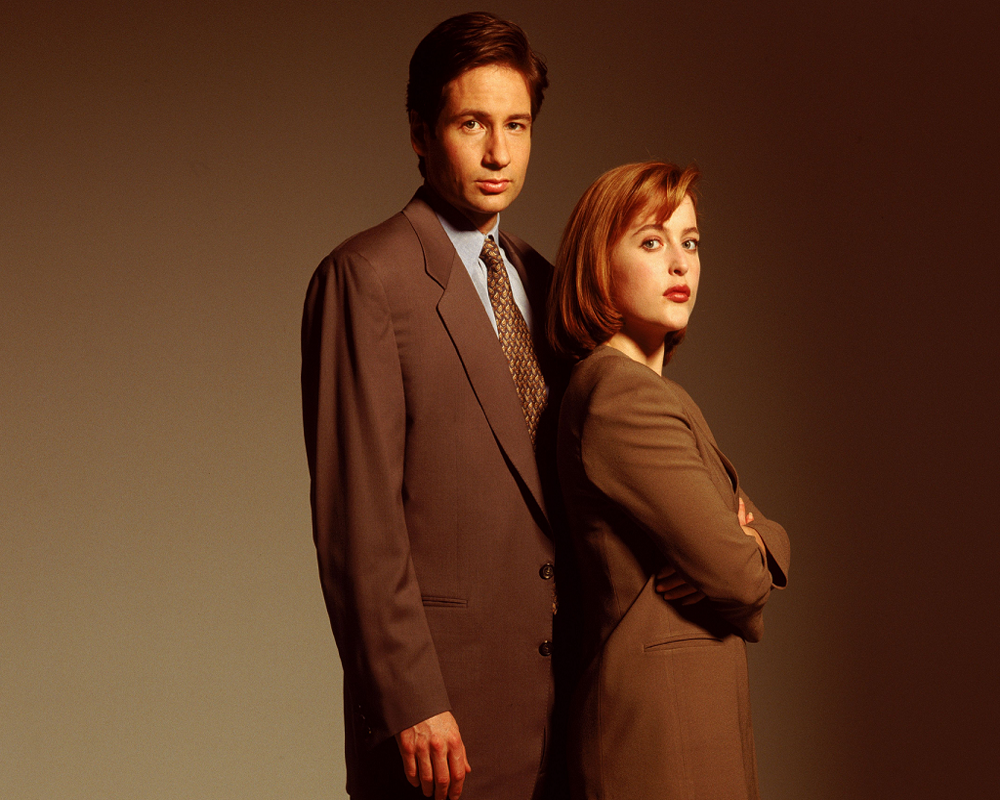 8x10 David Duchovny Gillian Anderson GLOSSY PHOTO agent