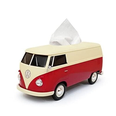 Tissue Case VW Volkswagen Welly Mini Car Bus Van T1 Red Multi Use Interior