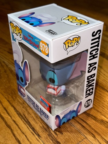 Lilo & Stitch Funko Pop Stitch as Baker 2020 Fall Exclusive #978 NEW Vinyl Fig - Picture 2 of 3