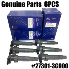 Genuine 6X OEM Ignition Coil For 06-15 Hyundai Kia 3.3L 3.5L 3.8L 27301-3C000
