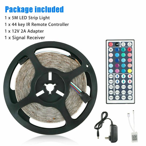 Remote Led Smd 5M 16.4ft RGB Waterproof 300 LEDs 3528 SMD Flexible Strip Light Remote ...