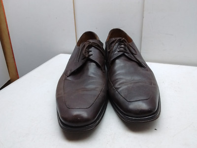 Bruno Magli Ranuncolo Italy Brown Leather Oxford Apron Toe  display picture 1
