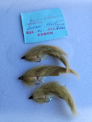 Olive Zonker Wolly Buggers Streamers..set Of 3