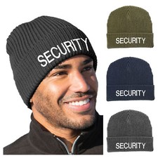 Custom Embroidery Security Acrylic Hat Beanie Event Safety Guard Hat
