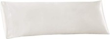 EXQ Home Satin Body Pillow Cover 20x54 inches, White Body Pillow Pillowcase,Supe