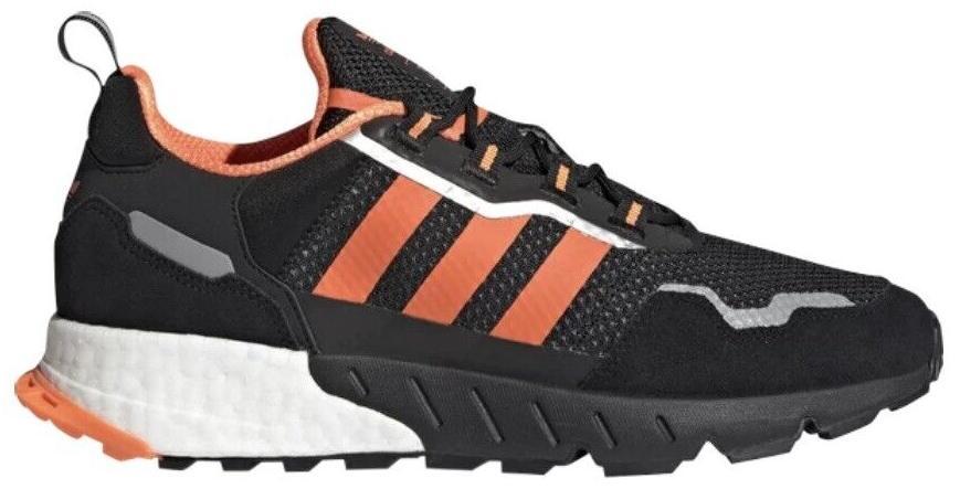Size 11.5 - adidas ZX 1K Boost Black Solar Orange for sale online