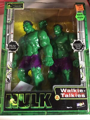 HULK WALKIE-TALKIE MINT UNOPEN BOX MGA ENTERTAINMENT 2003 MOVIE