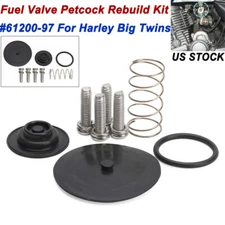 Vacuum Fuel Valve Petcock Rebuild Kit 61200-97 For Harley Keihin BIG TWINS