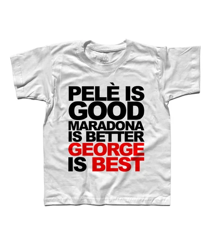 GEORGE BEST I spent a lot of money football Manchester kids t-shirt