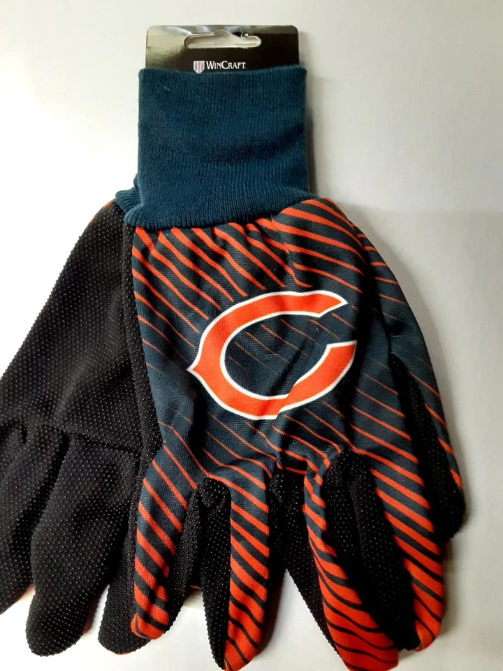 Chicago Bears Adult Unisex Sports Grip Utilty Gloves - Image 2 of 3