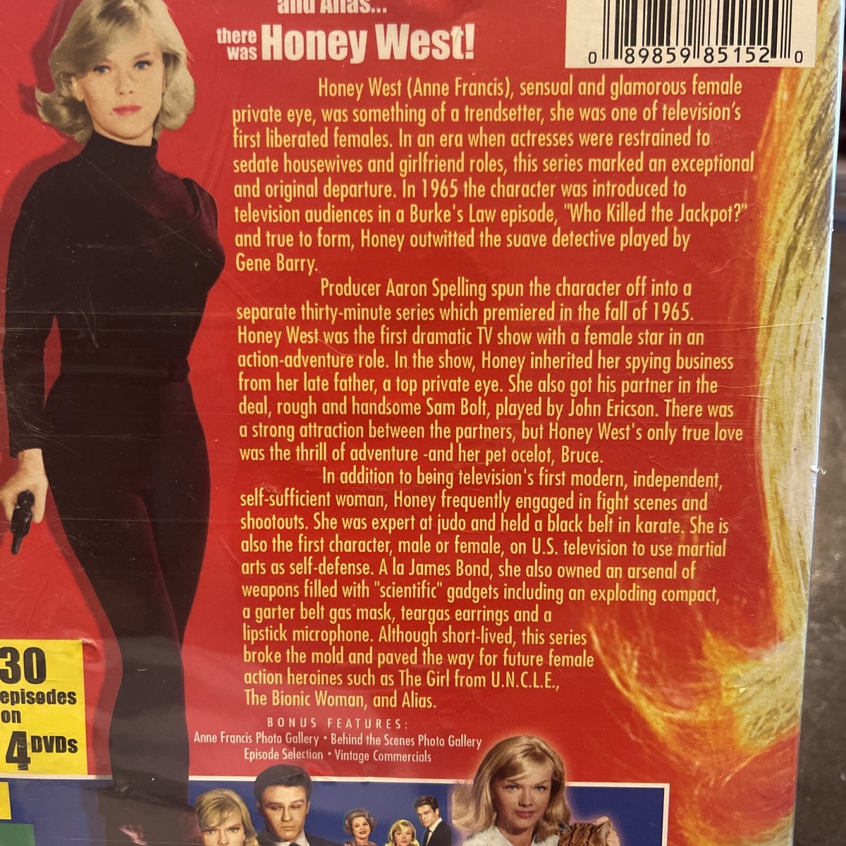 HONEY WEST THE COMPLETE TV SERIES 4 DVD Set Anne Francis Cult Spy