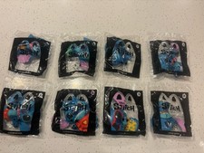 2022 McDonald s Happy Meal Disney Lilo Stitch Plush Complete Set of 8 New