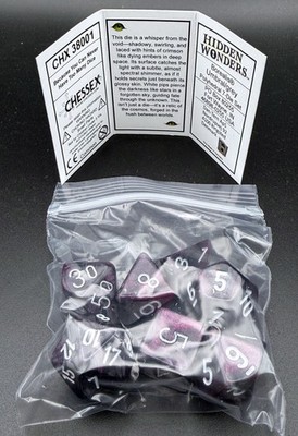 Chessex 38001 Hidden Wonders Borealis Umbral / grey Polyhedral 7