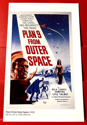Plan 9 From Outer Space Movie/Film Poster Art PICTURE / PRINT 7.5'' x 4.5'' Small