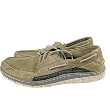 Sperry Top-Sider Shoes Mens Size 13M Gray Leather Boat Deck Casual Comfort F-14