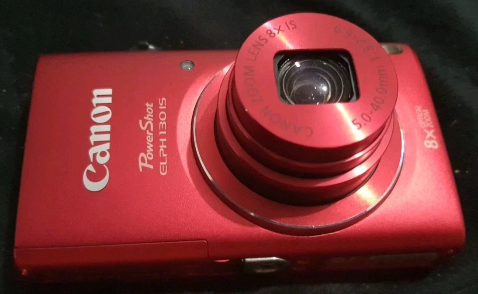 Canon PowerShot ELPH 130 IS / IXUS 140 16.0MP Digital Camera Red Battery Tested - Image 4 of 4