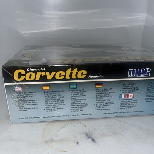 Ertl MPC 1987 Chevrolet Corvette Roadster #6213 1/25 Scale kit 3 in 1 Sealed - Picture 3 of 6