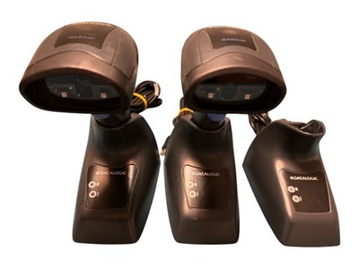 2x Datalogic QuickScan QBT2400 2D Bluetooth Scanner + 3x BC2030 Basisstationen