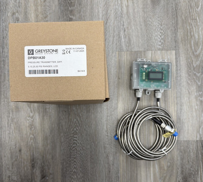 DPB01A30 Differential Pressure Transmitter, 0 to 5, 10, 25, and 50 PSI ranges, A