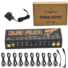 Caline CP-04 Guitar Pedal Power Supply 10 DC Outputs for 9V/12V/18V Effect Pedal
