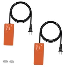 Silicone Pad Heater - 2  5in Car Engine Oil Pan Heater with 194 F 2 5in