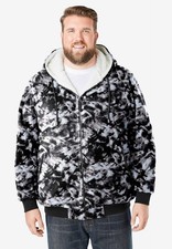 KingSize Men's Big  Tall Explorer Plush Fleece Hoodie