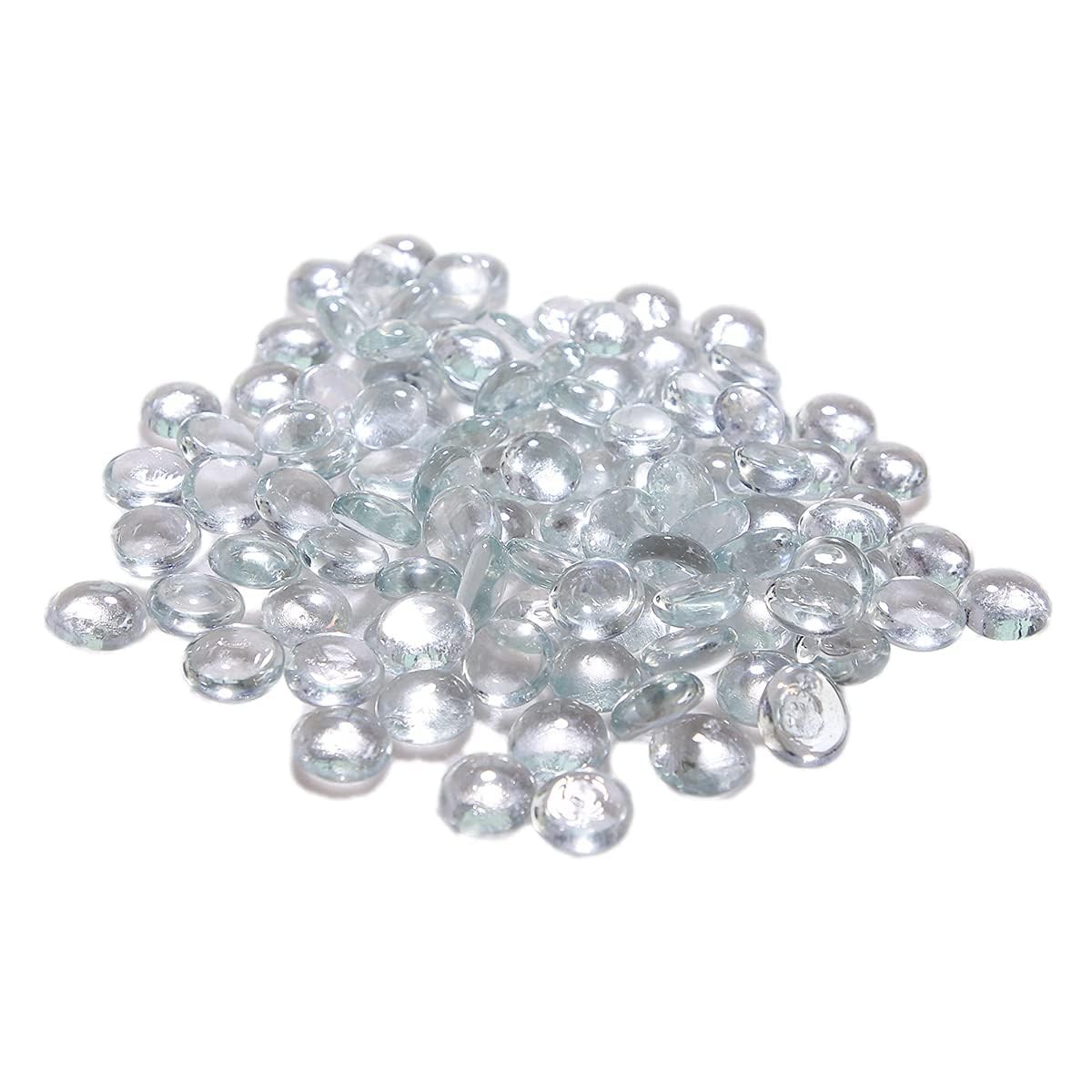 Generic Round Clear Glass Marbles - 3.5 pounds for Vase Fillers, Wedding Centerp