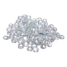 Clear Flat Glass Marbles - 3.5 pounds - Vase Fillers, Centerpiece, Table Scatter