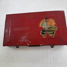 Vintage Gilbert Erector Case And Parts Incomplete As Is Case: 18  x 10  x 3  