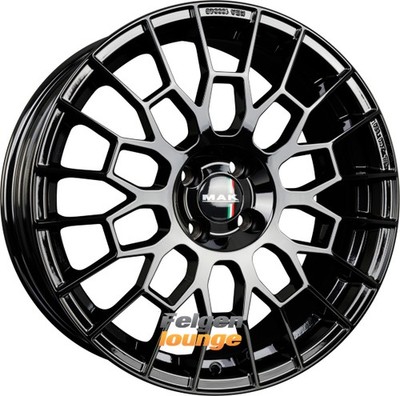 4x MAK APX Gloss Black 7x17 ET42 4x100 Alufelgen 17 Zoll