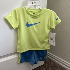 NWT Nike Boys 2 Piece Dri-Fit Short Set Size 12M