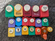 Craft Paper Punches Lot of 18 Various Brands Sizes for Scrapbooking Crafting