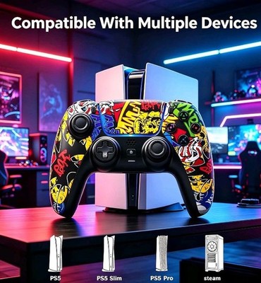 Wireless Controller P5/P5 Pro/P5 Slim/PC Compatible Dual Vibration6-Axis Motion