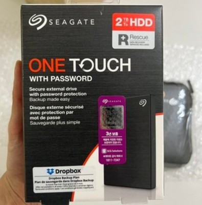 Seagate One Touch 2TB External Hard Drive HDD Rescue Data Recovery + Pouch Set