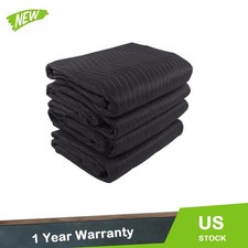 Heavy Duty 4-Pack Moving Blankets 72x80 7.5lbs Polyester Padded Furniture Quilt