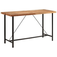 Bartisch 180X70X107 Cm Massivholz Akazie Und Eisen