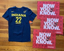 Caitlin Clark NWT Nike Explorer Edition Shirt Size S and Three Indy Fever Towels